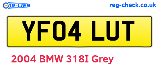 YF04LUT are the vehicle registration plates.