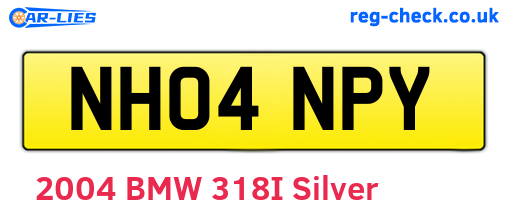NH04NPY are the vehicle registration plates.