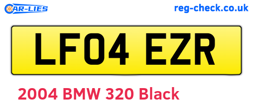 LF04EZR are the vehicle registration plates.