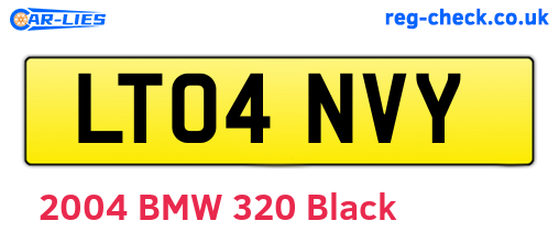 LT04NVY are the vehicle registration plates.