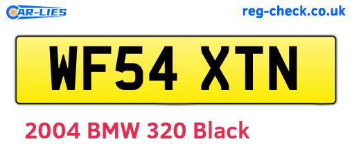 WF54XTN are the vehicle registration plates.