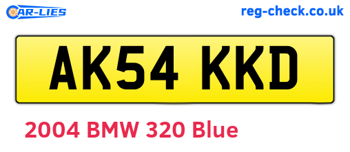 AK54KKD are the vehicle registration plates.
