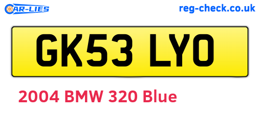 GK53LYO are the vehicle registration plates.