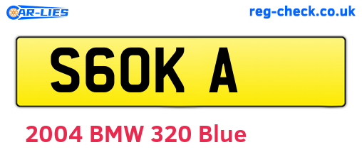 S6OKA are the vehicle registration plates.