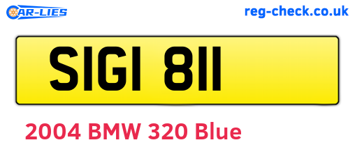 SIG1811 are the vehicle registration plates.