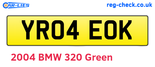 YR04EOK are the vehicle registration plates.