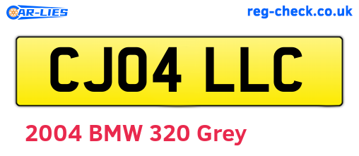 CJ04LLC are the vehicle registration plates.