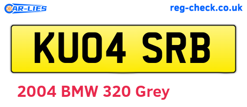 KU04SRB are the vehicle registration plates.