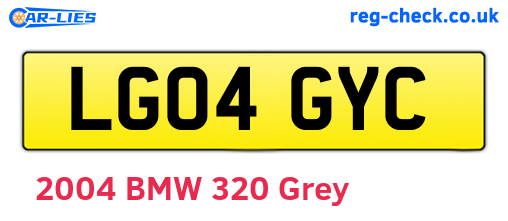 LG04GYC are the vehicle registration plates.
