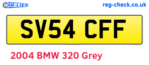 SV54CFF are the vehicle registration plates.