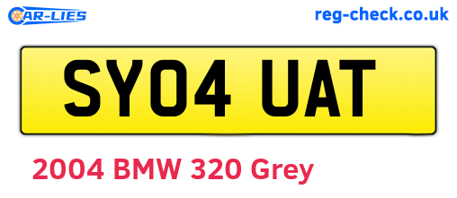 SY04UAT are the vehicle registration plates.