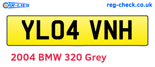 YL04VNH are the vehicle registration plates.