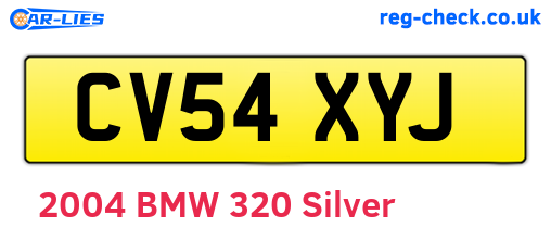 CV54XYJ are the vehicle registration plates.