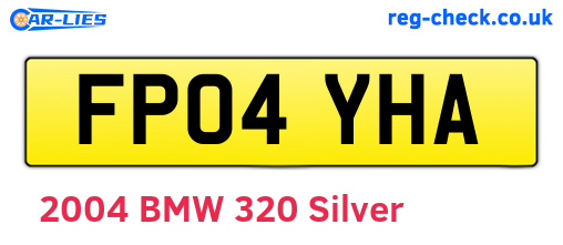 FP04YHA are the vehicle registration plates.