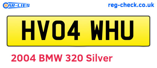 HV04WHU are the vehicle registration plates.
