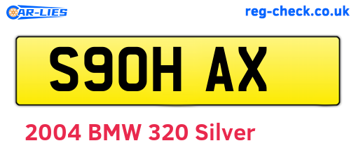 S90HAX are the vehicle registration plates.