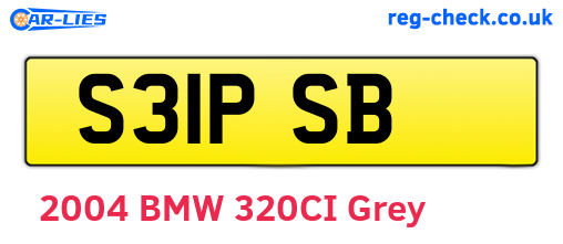 S31PSB are the vehicle registration plates.