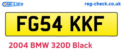 FG54KKF are the vehicle registration plates.