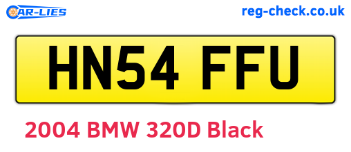 HN54FFU are the vehicle registration plates.