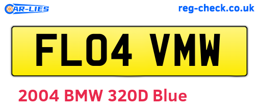 FL04VMW are the vehicle registration plates.