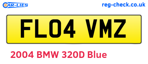 FL04VMZ are the vehicle registration plates.