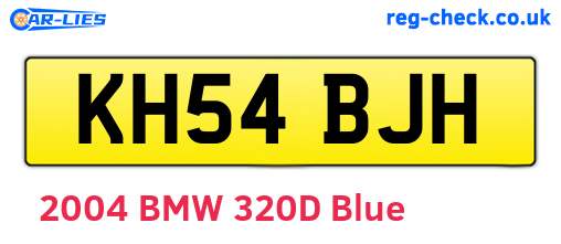 KH54BJH are the vehicle registration plates.
