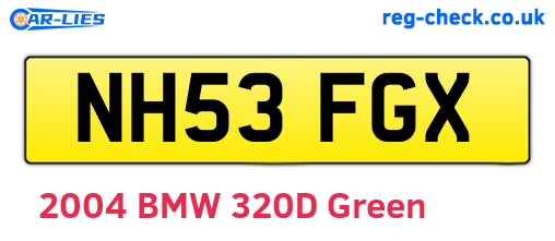 NH53FGX are the vehicle registration plates.