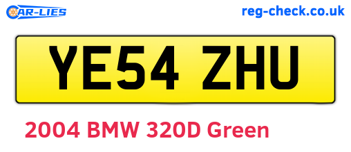 YE54ZHU are the vehicle registration plates.