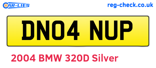 DN04NUP are the vehicle registration plates.