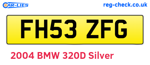 FH53ZFG are the vehicle registration plates.