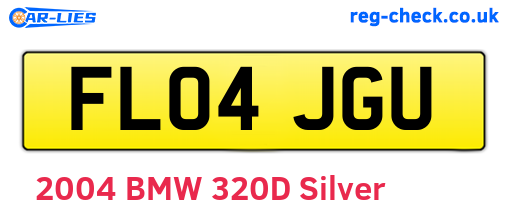FL04JGU are the vehicle registration plates.