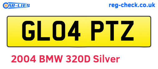 GL04PTZ are the vehicle registration plates.