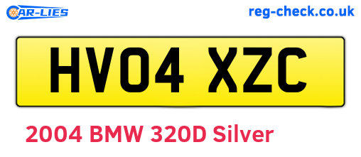 HV04XZC are the vehicle registration plates.