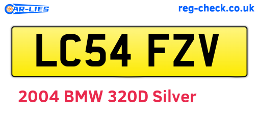 LC54FZV are the vehicle registration plates.