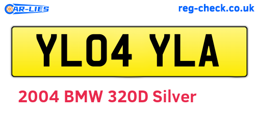 YL04YLA are the vehicle registration plates.