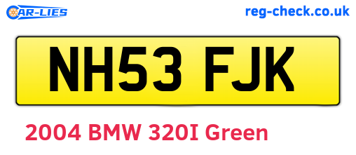 NH53FJK are the vehicle registration plates.