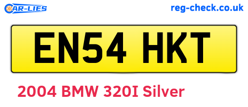 EN54HKT are the vehicle registration plates.