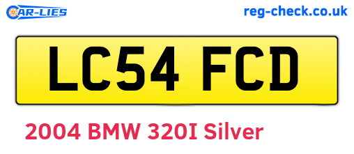LC54FCD are the vehicle registration plates.