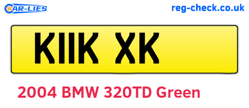 K11KXK are the vehicle registration plates.