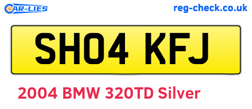 SH04KFJ are the vehicle registration plates.