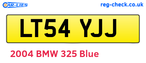 LT54YJJ are the vehicle registration plates.