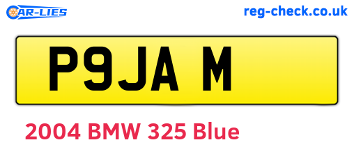 P9JAM are the vehicle registration plates.