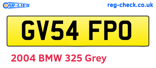 GV54FPO are the vehicle registration plates.