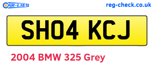SH04KCJ are the vehicle registration plates.