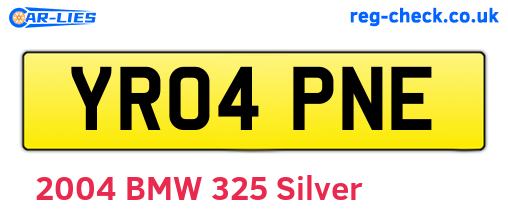YR04PNE are the vehicle registration plates.