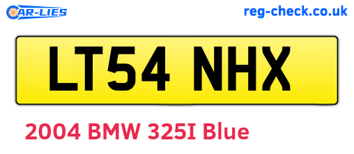 LT54NHX are the vehicle registration plates.