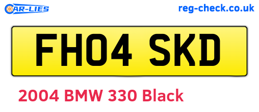 FH04SKD are the vehicle registration plates.