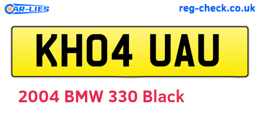 KH04UAU are the vehicle registration plates.