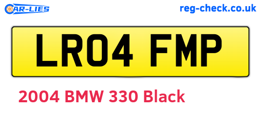 LR04FMP are the vehicle registration plates.