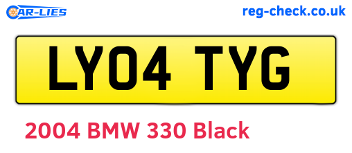 LY04TYG are the vehicle registration plates.